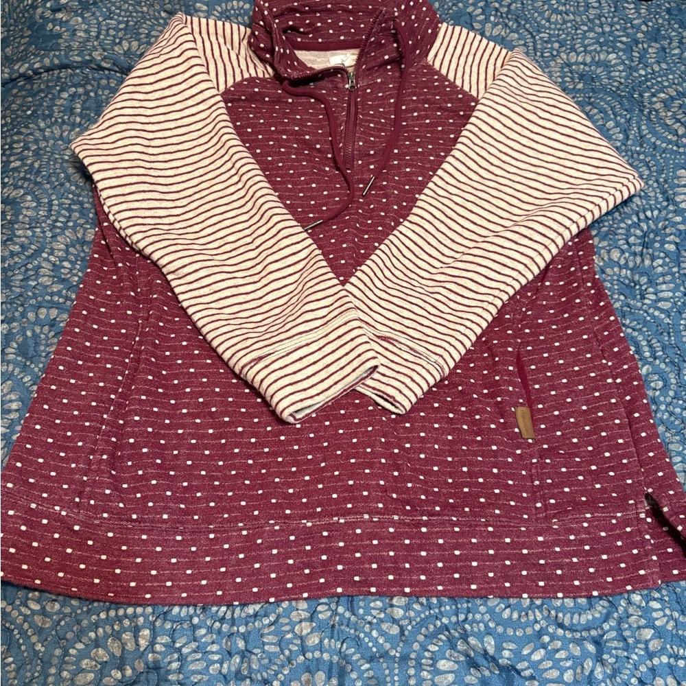 Striped and Polka Dot Pullover